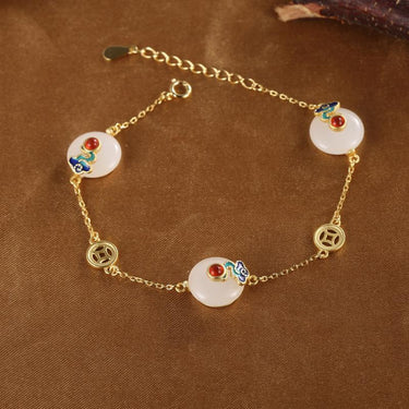 Feng Shui Coins Wealth Jade Bracelet-Your Soul Place